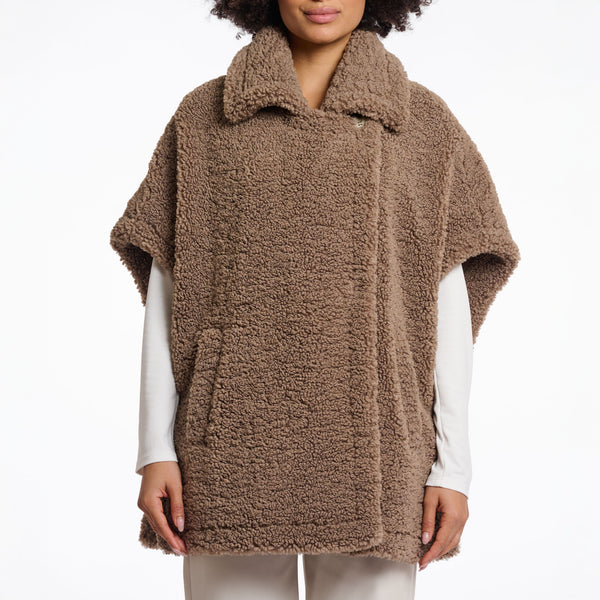 RINO & PELLE Luca Teddy Cape in Toffee