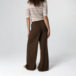 MAJESTIC FILATURES Cotton & Linen Trousers in Tonka