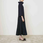 MEI MEIJ High Neck Dual Jumper Dress in Blue Paris