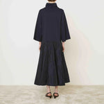 MEI MEIJ High Neck Dual Jumper Dress in Blue Paris