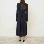 MEI MEIJ Side Belted Dress with Jumper in Blue Paris