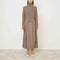 MEI MEIJ Dress with Roll Neck Jumper in Dune/Hazelnut