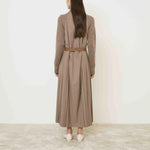 MEI MEIJ Dress with Roll Neck Jumper in Dune/Hazelnut