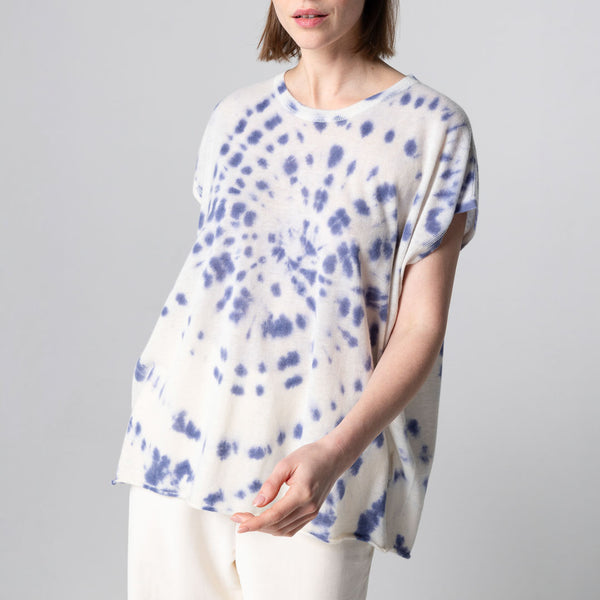 MAJESTIC FILATURES Tie Dye Sleeveless Top in Blue Moon