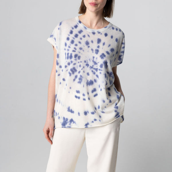 MAJESTIC FILATURES Tie Dye Sleeveless Top in Blue Moon