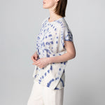 MAJESTIC FILATURES Tie Dye Sleeveless Top in Blue Moon