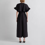 MEI MEIJ Frill Sleeve Jumpsuit in Black