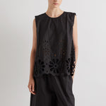 MEI MEIJ Sleeveless Blouse in Black