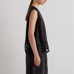 MEI MEIJ Sleeveless Blouse in Black