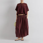 MEI MEIJ Bubble Skirt in Sangria