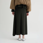MEI MEIJ Scuba Midi Skirt in Dark Forest