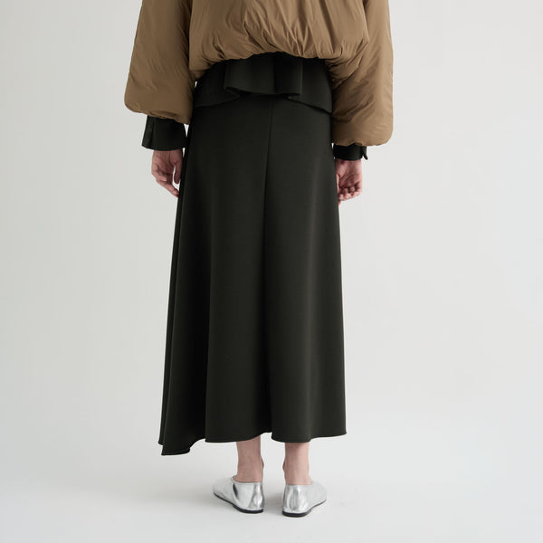 MEI MEIJ Scuba Midi Skirt in Dark Forest