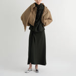 MEI MEIJ Scuba Midi Skirt in Dark Forest