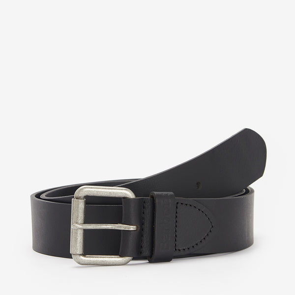 BARBOUR Allanton Leather Belt in Black