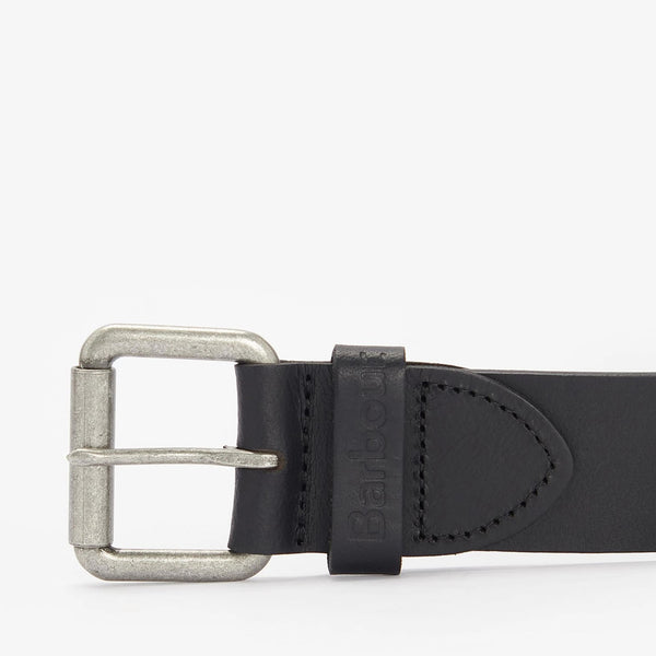 BARBOUR Allanton Leather Belt in Black