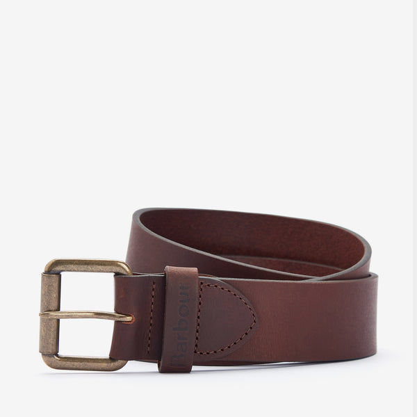 BARBOUR Allanton Leather Belt in Brown