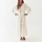 MAISON HOTEL Luisa Skirt in White Lilies