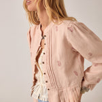 MAISON HOTEL Edgard Linen Jacket in Antique Blush