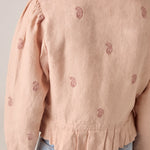 MAISON HOTEL Edgard Linen Jacket in Antique Blush