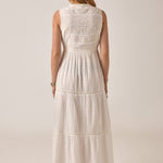 MAISON HOTEL Gino Sleeveless Dress in Bianco