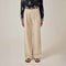 MAISON HOTEL Marina Rustic Linen Trousers in Sand