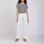 NYDJ 5 Pocket Wide Leg Trousers in Optic White