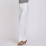 NYDJ 5 Pocket Wide Leg Trousers in Optic White