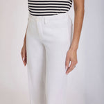 NYDJ 5 Pocket Wide Leg Trousers in Optic White
