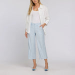 NYDJ Wide Leg Cropped Cargo Pant in Blue Clover