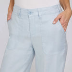 NYDJ Wide Leg Cropped Cargo Pant in Blue Clover