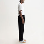 WAX LONDON Malham Wool Blend Trousers in Navy