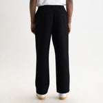 WAX LONDON Malham Wool Blend Trousers in Navy