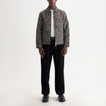 WAX LONDON Malham Wool Blend Trousers in Navy