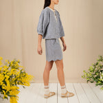 BONTE Mary Gingham Shorts in Navy