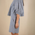 BONTE Mary Gingham Shorts in Navy