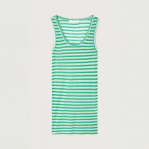 AMERICAN VINTAGE Massachusetts Vest in Rayures Vertes