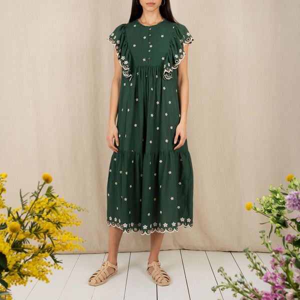 BONTE Mavis Dress in Field Green