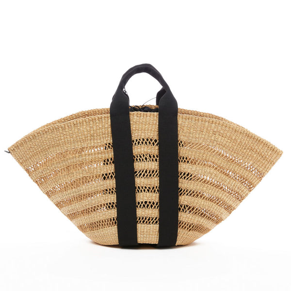 MUUN Maxi Sophie Lace Bag in Natural/Black