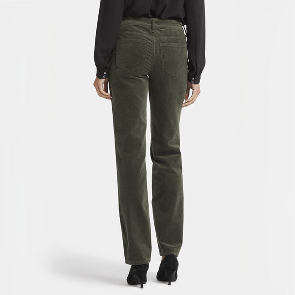NYDJ Marilyn Straight Leg Corduroy Jeans in Vine Leaf