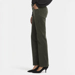 NYDJ Marilyn Straight Leg Corduroy Jeans in Vine Leaf