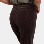 NYDJ Marilyn Straight leg Corduroy in Bitter/Chocolate