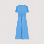 THE NEW SOCIETY Melissa Linen Dress in Vista Blue