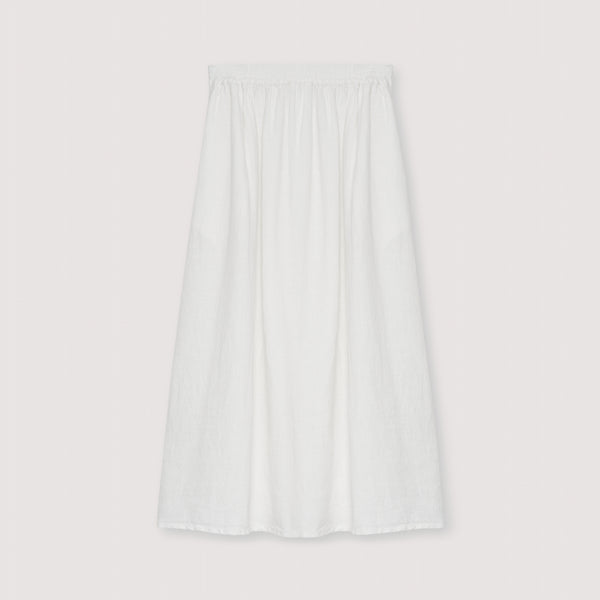 THE NEW SOCIETY Melissa Linen Skirt in Pure Cloud