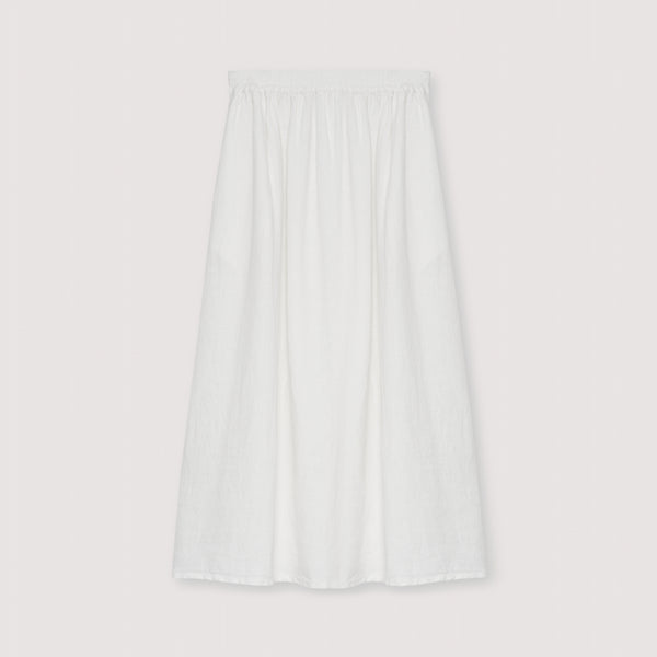 THE NEW SOCIETY Melissa Linen Skirt in Pure Cloud