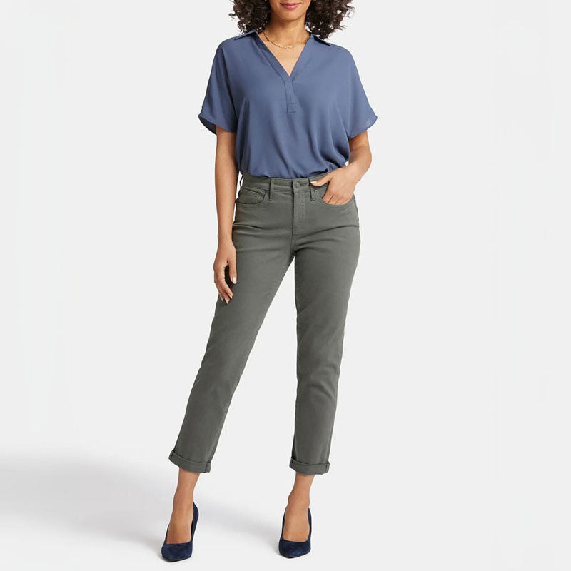 NYDJ Margot Girlfriend Jeans in Vine Leaf