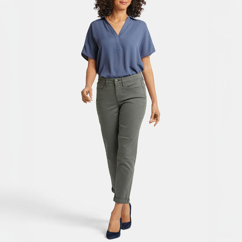 NYDJ Margot Girlfriend Jeans in Vine Leaf