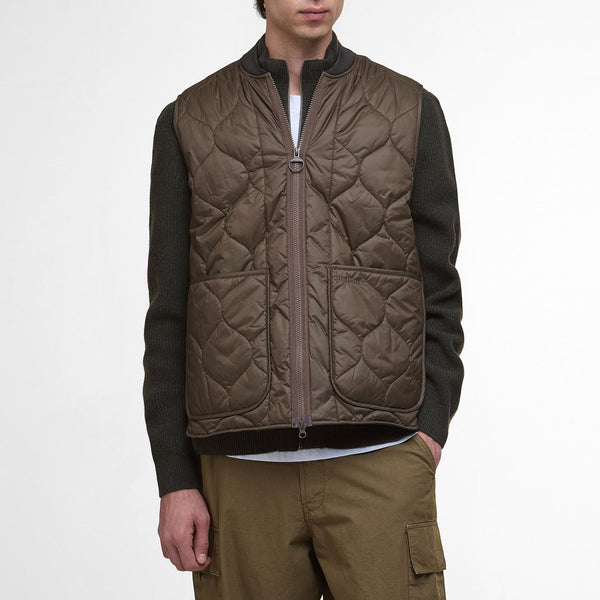 BARBOUR Liddesdale Quilted Gilet in Dark/Olive