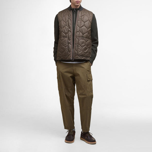 BARBOUR Liddesdale Quilted Gilet in Dark/Olive