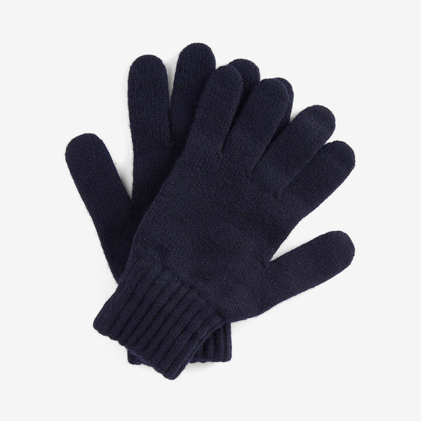 BARBOUR Lambswool Gloves in Navy