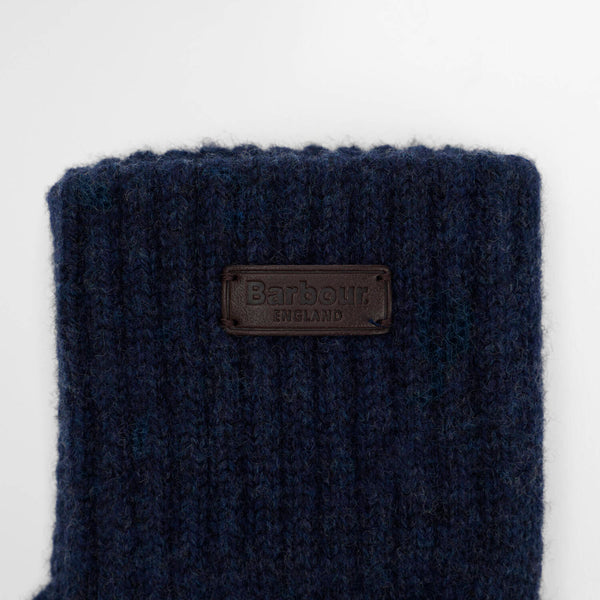 BARBOUR Heath Fingerless Wool Gloves in Navy